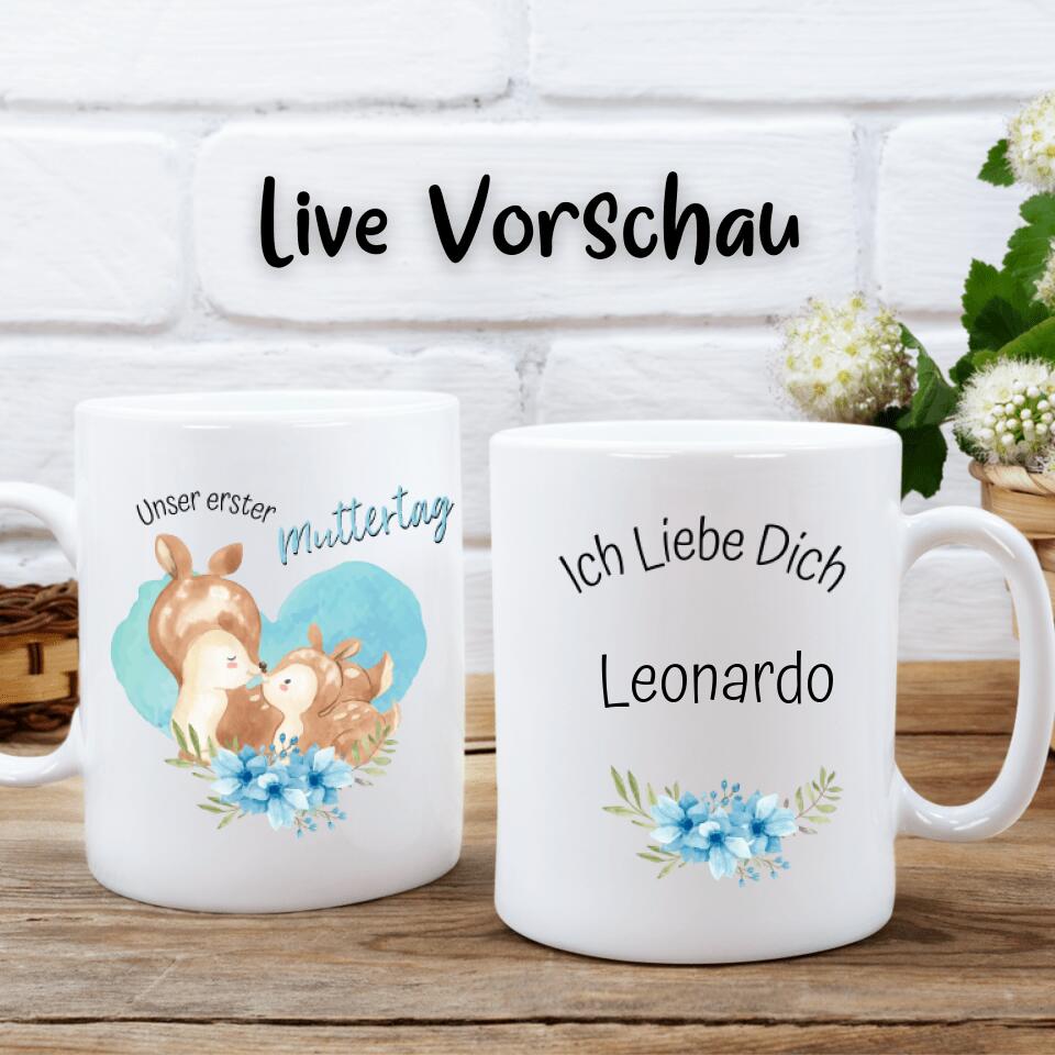 Personalisierbare Tasse - Erster Muttertag