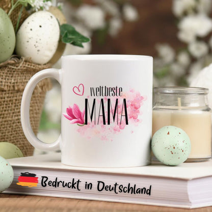 Tasse - weltbeste Mama Blumen