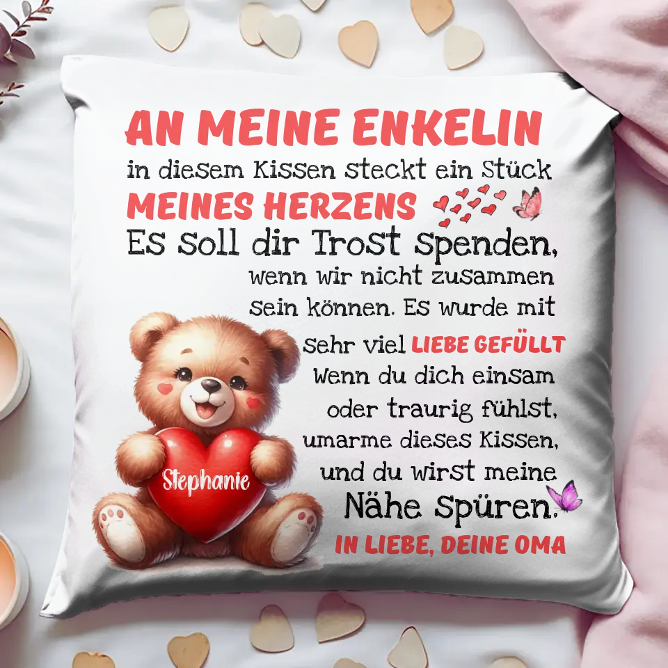 Personalisiertes Kissenbezug - Wenn du dich traurig fühlst - 2 Designs