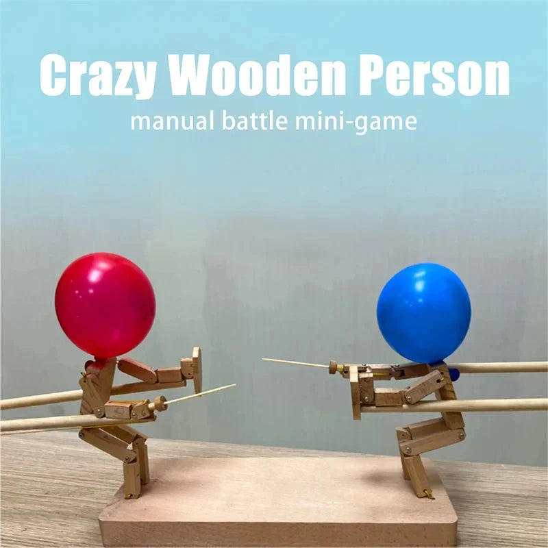 Ballon-Bambus-Duell: Schnelles 2-Spieler Holzfechtspiel