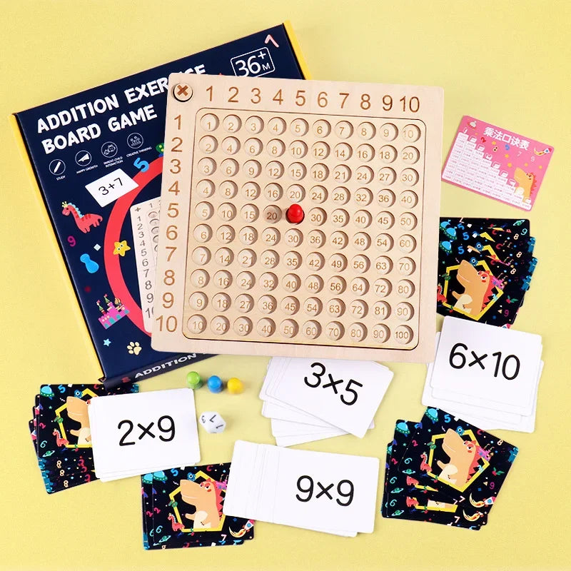 Multiplikations Lern Brettspiel für die frühkindliche Bildung