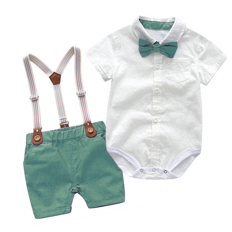4-teiliger stylischer Anzug - 0-24 Monate - 11 Varianten - Weiche Baumwolle - Mond-Baby