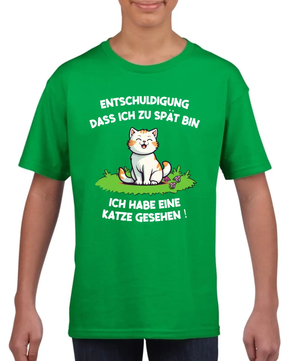 T-Shirt - Entschuldigung das ich zu spät bin - Katze / Hund