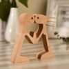 Handgemachte Holz Dekor-Skulpturen - Mond-Baby