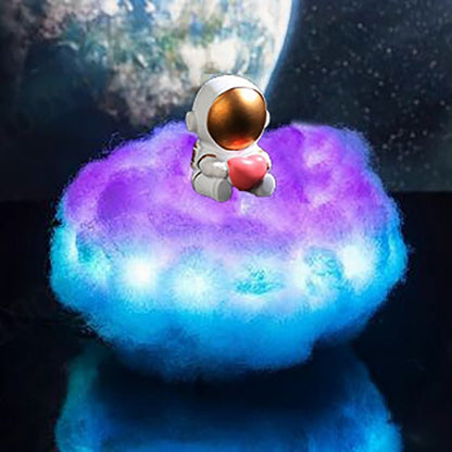 LED Astronaut auf Wolke Lampe - Mond-Baby