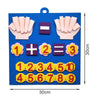 Laden Sie das Bild in den Galerie-Viewer, Montessori-Fingerzahlen: Lernspielzeug aus Filz für Kinder, frühkindliche Mathematik und Intelligenzförderung, 30x30 cm - Mond-Baby